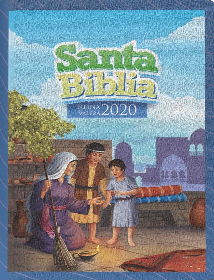 Biblia RVR 2020 - Tamaño Bolsillo - Niños / Azul