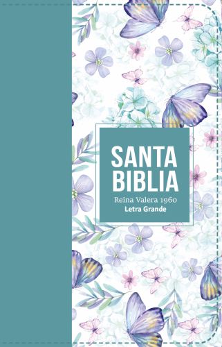 Biblia RVR 1960 Letra Grande - Tamaño manual - Turquesa claro