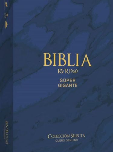 Biblia RVR 1960 -  Letra Súper Gigante / Cuero genuino