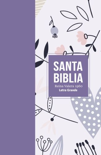 Biblia RVR 1960 - Letra Grande - Tamaño manual - Lila