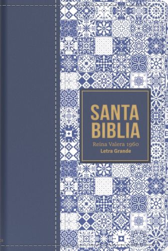 Biblia RVR 1960 Letra Grande - Tamaño manual - Azul oscuro